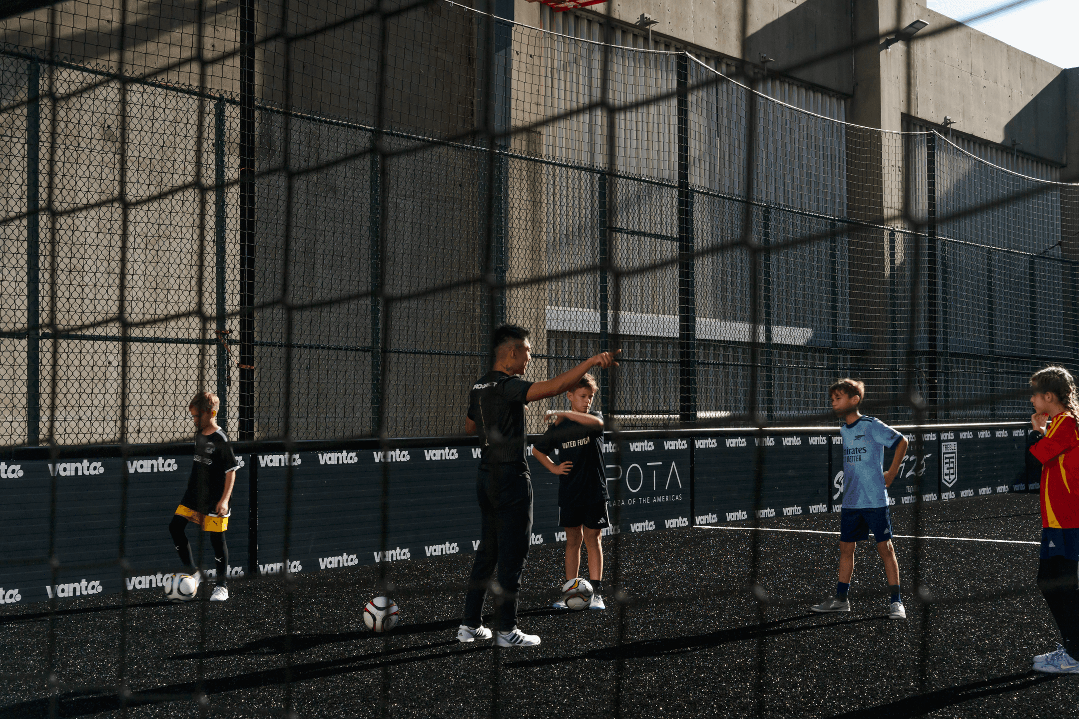 Coach leading a camp session