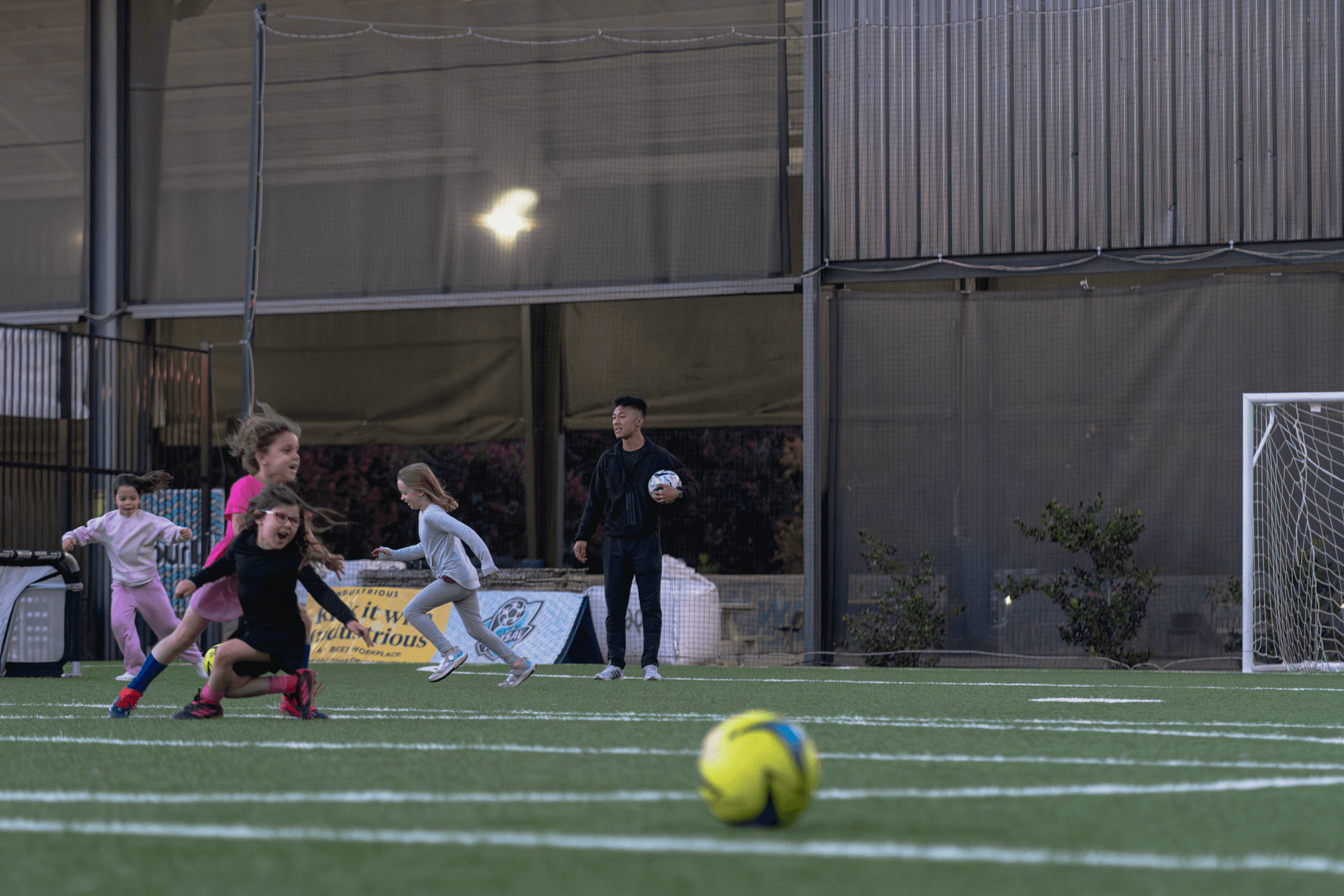 Young players training with Project 214